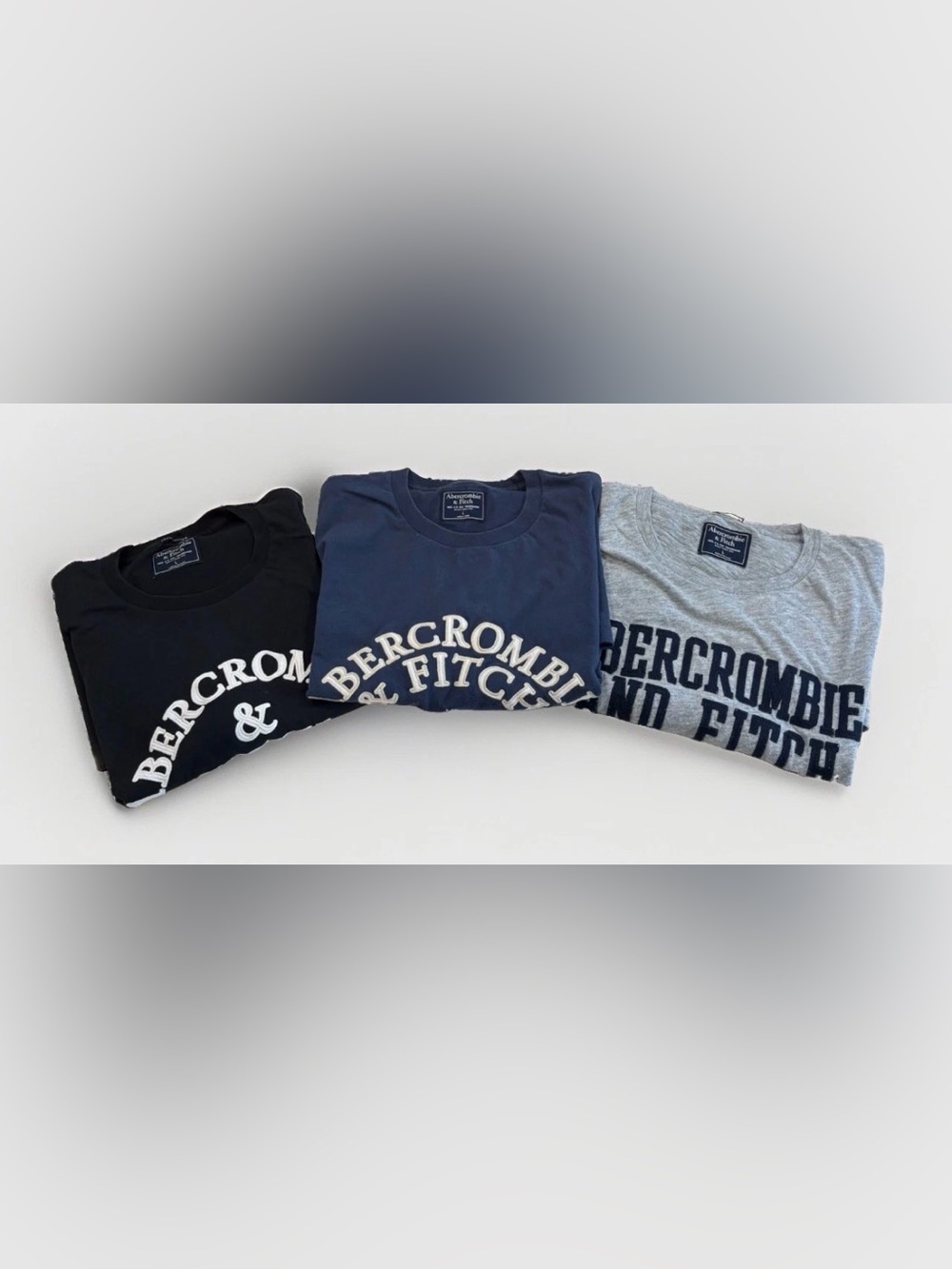 Abercrombie & Fitch T-Shirt Lot of 3 Women's Size Large Logo Soft Classic Preppy